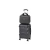 Set 2 Valize cu Roti Leziter TraveLux Max II Negru ABS, Cabina 50x40x20cm, Roti 360, Cod Numeric