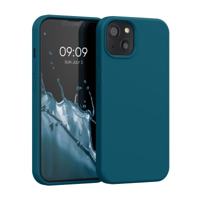 Husa pentru Apple iPhone 13, Silicon, Verde, 55878.57, kwmobile foto