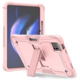 Husa pentru Xiaomi Pad 6 / Pad 6 Pro + Folie - Techsuit Rugged TabShell - Rose Gold