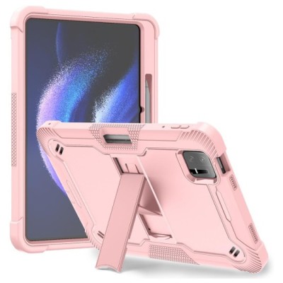 Husa pentru Xiaomi Pad 6 / Pad 6 Pro + Folie - Techsuit Rugged TabShell - Rose Gold foto