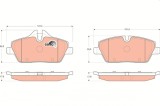 TRW GDB1611 COTEC set placute frana,frana disc