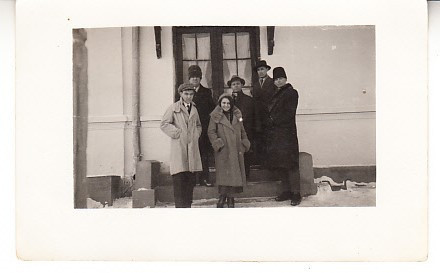 M1 G 4 - FOTO - Fotografie foarte veche - la mosie iarna - anii 1930