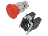 Comutator de Siguranță 22mm 2NC+NO Roșu XB4BS8445