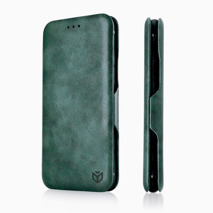 Husa telefon Samsung Galaxy A13 4G Techsuit Safe Wallet Plus, Green