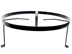 Suport rotund din fier forjat, 70 cm, 3 picioare, negru, Garcima, GRC50007