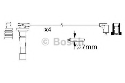 Set fise bujii HONDA CR-V I (RD) (1995 - 2002) BOSCH 0 986 357 150 foto