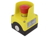 Casetă de comandă cu buton ciupercă IP67 NC