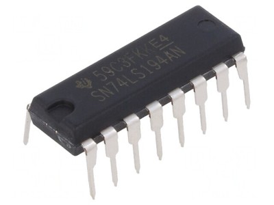Digital 4-Bit Bidirectional Shift Register TTL THT foto