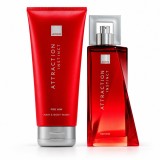 Cumpara ieftin Set Attraction Instinct pentru Barbati, Apa de Toaleta 75 ml + Gel de Dus pentru Corp si Par 200 ml, Avon