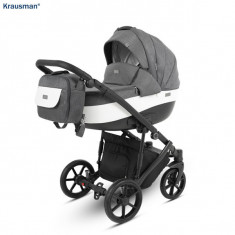 Krausman - Carucior 3 in 1 Owo Plus Dark Grey foto