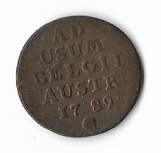 Moneda 1 liard 1789 - Austian Netherlands foto