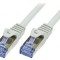 Patch cord S/FTP 6a 0,5m LSZH gri 26AWG