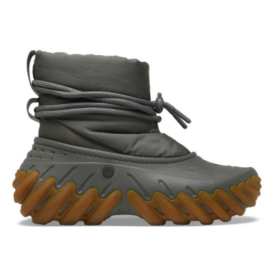 Cizme Crocs Echo Boot Verde - Dusty Olive foto