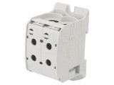 Conector &Icirc;mbinare Șine 95mm2 4 Borne Gri STB TS35 1kV