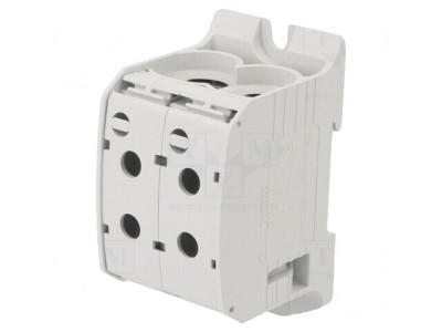 Conector &amp;Icirc;mbinare Șine 95mm2 4 Borne Gri STB TS35 1kV foto
