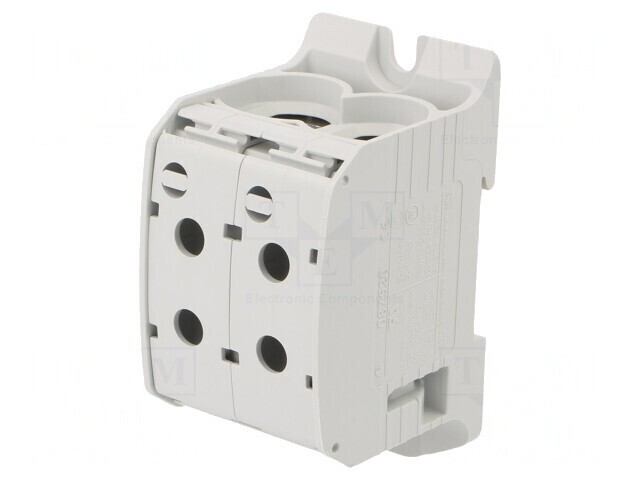 Conector &Icirc;mbinare Șine 95mm2 4 Borne Gri STB TS35 1kV