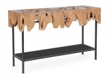 Cumpara ieftin Consola lemn metal Grenada 120x40x77 cm
