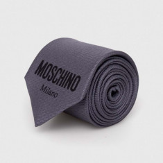 Moschino cravata culoarea gri