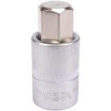 Yato YT-04388 - Capat cheie tubulara cu profil hexagonal exterior sistem de prindere 1/2 inch 55 mm HEX17