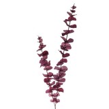Ramura eucalipt decorativa pentru interior,plastic,mov,83 cm