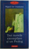 TREI NUVELE EXEMPLARE SI UN PROLOG de MIGUEL DE UNAMUNO, 2001
