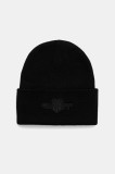 Gant căciulă din amestec de l&acirc;nă culoarea negru, 9910050
