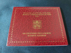 Vatican 2021 &amp;ndash; 2 euro &amp;ndash; 700 de ani de la moartea lui Dante Alighieri foto