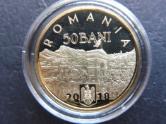 ROMANIA 50 BANI 2018 - PROOF - 140 de ani de la Unirea Dobrogei (45) foto