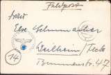 A493 Plic și scrisoare germană, 1945, Felpost 30272B, Al Doilea Război Mondial