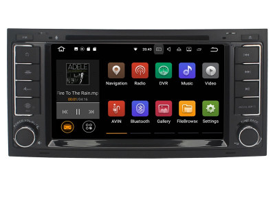 Navigatie Auto Multimedia cu GPS VW Touareg Multivan, Android, 2 GB RAM + 16 GB ROM, Internet, 4G, Aplicatii, Waze, Wi-Fi, USB, Bluetooth, Mirrorlink foto