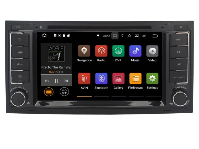 Navigatie Gps Android 9.0 VW Touareg Multivan , 2GB RAM + 16 GB ROM , Internet , 4G , Aplicatii , Waze , Wi Fi , Usb , Bluetooth , Mirrorlink