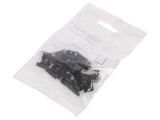 Obturator Negru cu Orificiu pentru Profil LED, Set 20 Bucăți