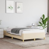 VidaXL Cadru de pat fără saltea cremă 120x190 cm țesătură 379520