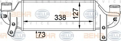 Radiator intercooler FORD FIESTA IV (JA, JB) (1995 - 2002) HELLA 8ML 376 746-621 foto