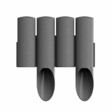 Bordură Grădină Grafit, Pali&ccedil;ada Plastic 2.3m, Margine Gazon