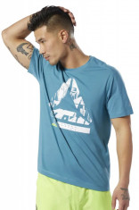 Tricou barbati Reebok Speedwick Move Albastru foto