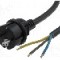 Cablu alimentare AC, 1.8m, 3 fire, culoare negru, cabluri, CEE 7/7 (E/F) mufa, JONEX - S2-3/25/1.8BK