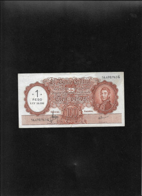 Rar! 1 peso pe 100 pesos 1969(71) seria16690963 foto