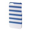 Carcasa Stripes iPhone 5/5s Hama, Albastru/Alb, iPhone 5/5S/SE, Plastic