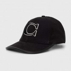 Coach șapcă de baseball din bumbac culoarea negru, cu imprimeu