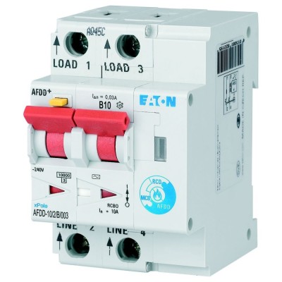 Diferential cu detectie arc electric 10A B 30mA 10kA Xpole Eaton AFDD-10 2 B 003 foto