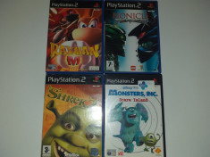 LOT 4 Jocuri: Shrek + Rayman + Bionicle + Monsters - PS 2 [Second hand] foto