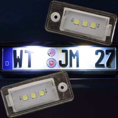 Lampi numar LED premium pentru Audi A4 B6, B7, A6 C6, A3, A5, A8, Q7 foto