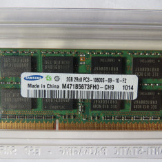 Memorii Laptop Samsung 2GB DDR3 10600S 1333Mhz CL9 M471B5673FH0