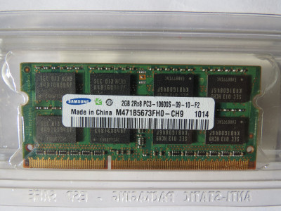 Memorii Laptop Samsung 2GB DDR3 10600S 1333Mhz CL9 M471B5673FH0 foto