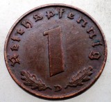 2.485 GERMANIA 1 REICHSPFENNIG 1937 D, Europa, Bronz