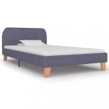 VidaXL Cadru de pat, gri deschis, 90 x 200 cm, material textil