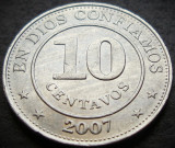 Cumpara ieftin Moneda exotica 10 CENTAVOS - NICARAGUA, anul 2007 * cod 2091, America Centrala si de Sud