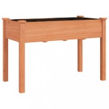 Cumpara ieftin Jardiniera cu captuseala, maro, 118x59x76 cm, lemn masiv brad