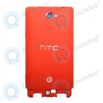 Capac baterie roșu pentru HTC Windows Phone 8S incl. fereastra camerei 74H02346-03M